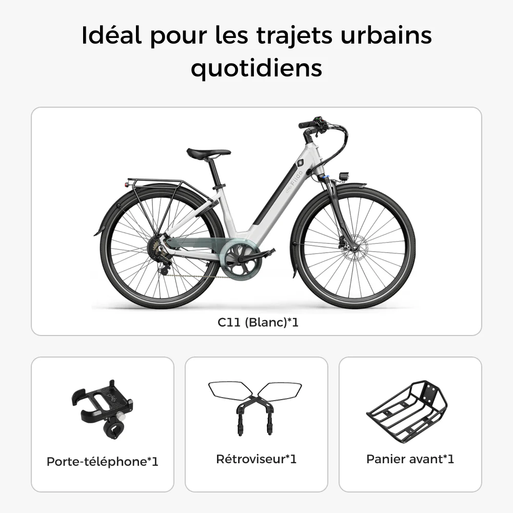 Fiido C11 Vélo Électrique Léger Urbain - Image 14