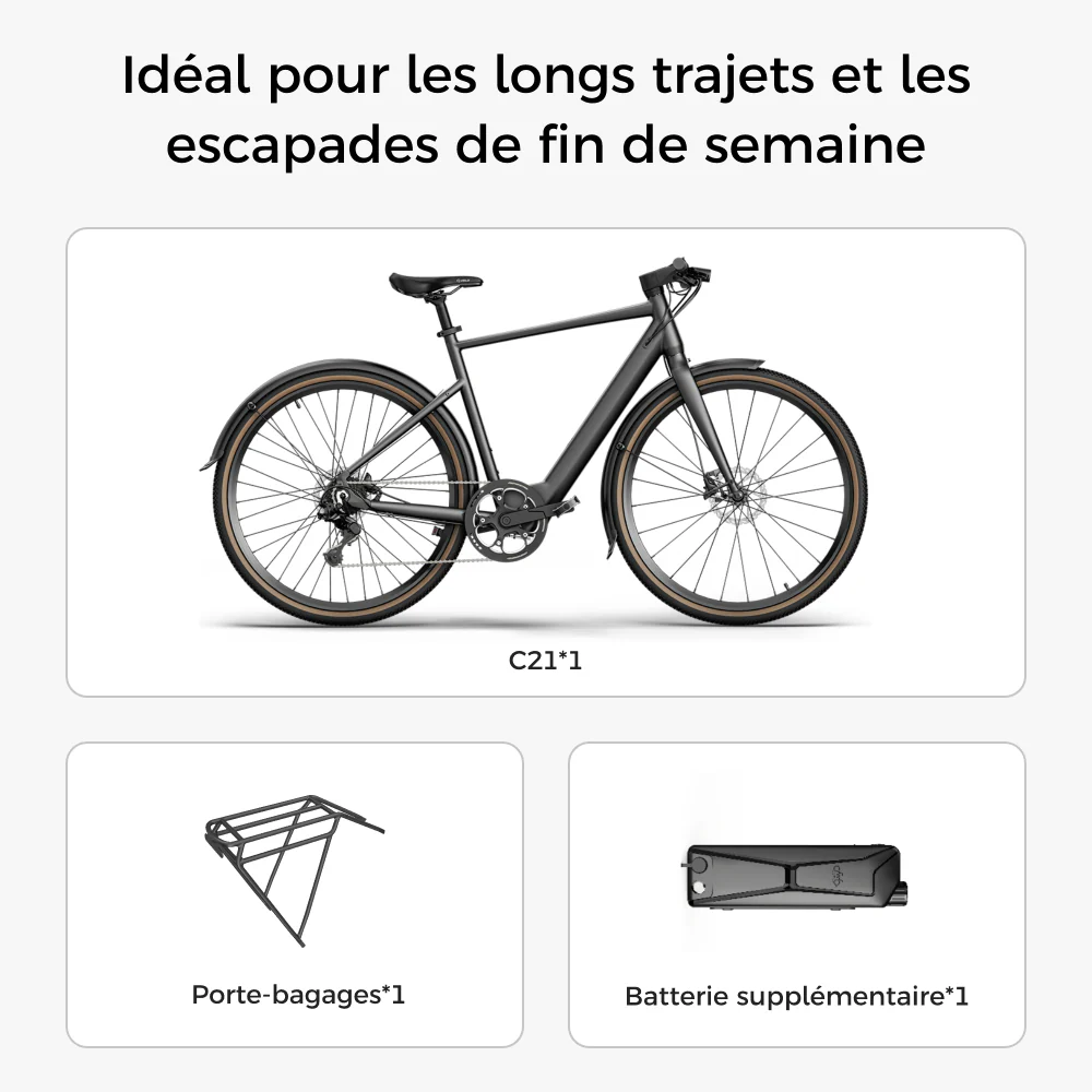 Fiido C21 E-Gravel & Vélo Èlectrique Urbain - Image 14