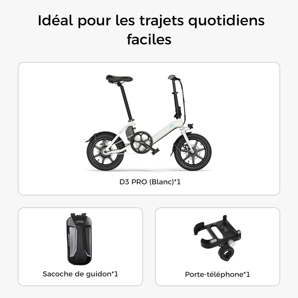 Fiido D3 Pro Mini Vélo électrique - Image 15