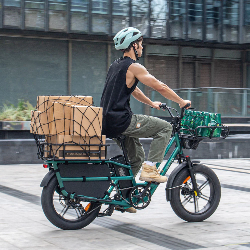 Vélo cargo électrique Fiido T2 : 200 kg de charge utile, 136,26 km d’autonomie maximale. - Image 9